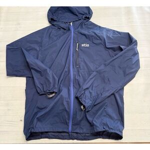 Stio Second Light Wind Shell jacket navy blue Men's Large